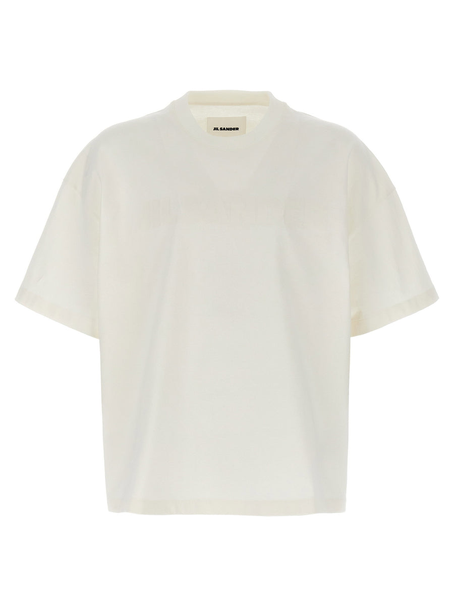 تيشيرت Jil Sander شعار بطبعة — كريستالي كريمي