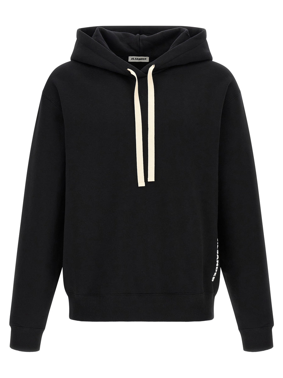 Jil Sander Cotton Hoodie — Black