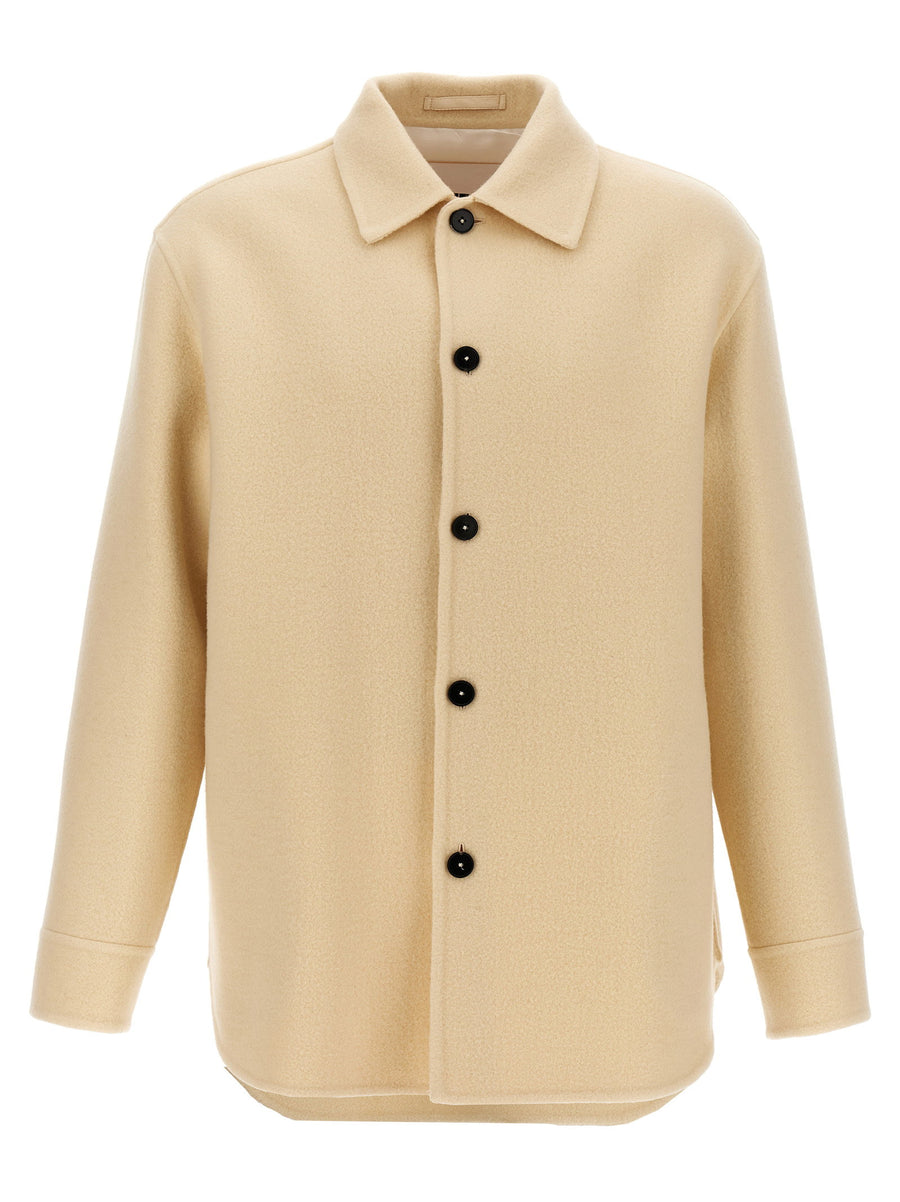 Jil Sander Wool Coat — Cream