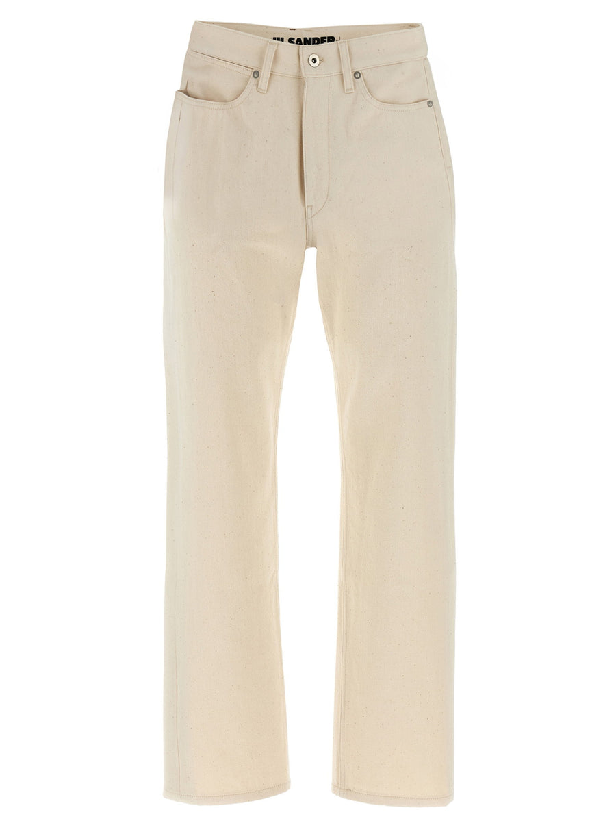 Jil Sander Japanese Raw Denim Jeans — Off-White
