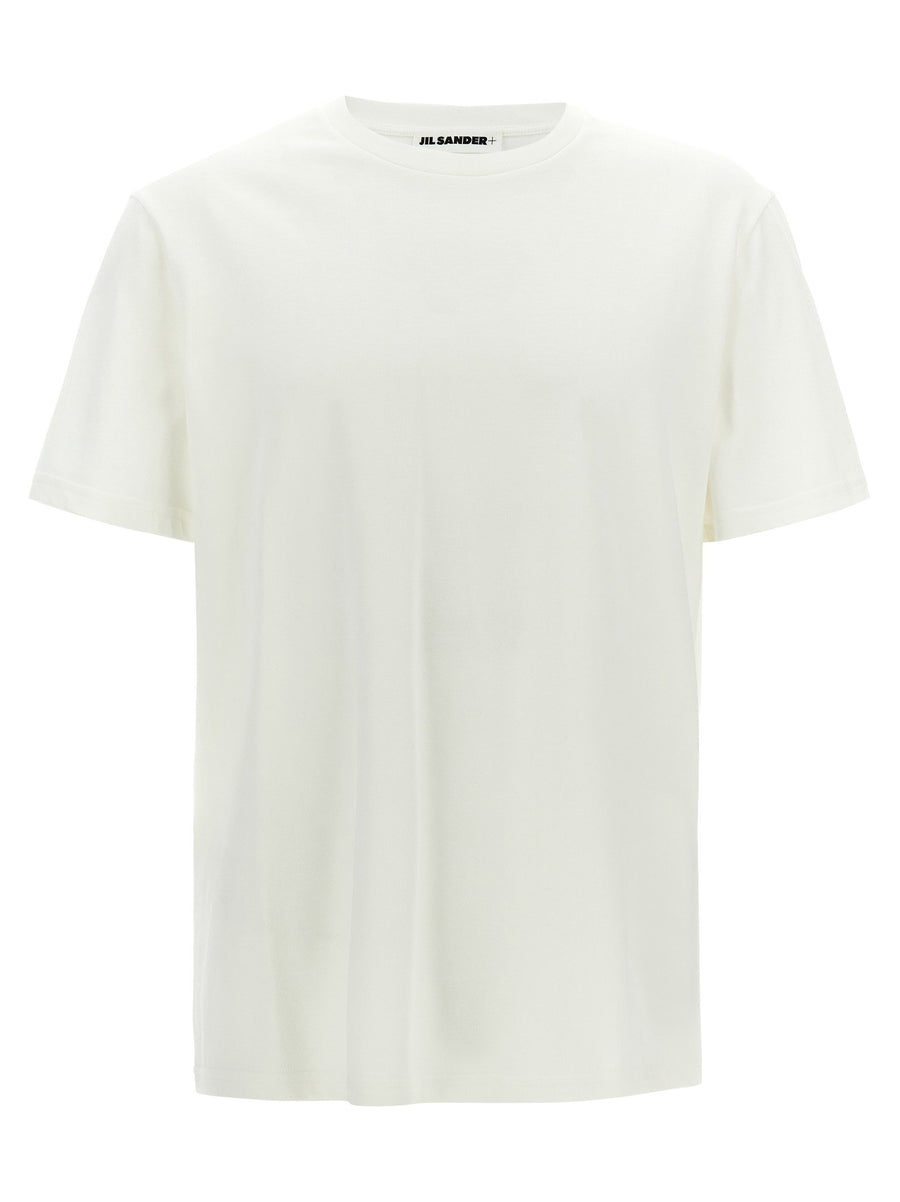Jil Sander Logo-Patch Cotton T-Shirt — White