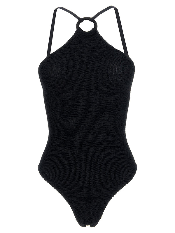 Hunza G Jasmine One-Piece Swimsuit — Black