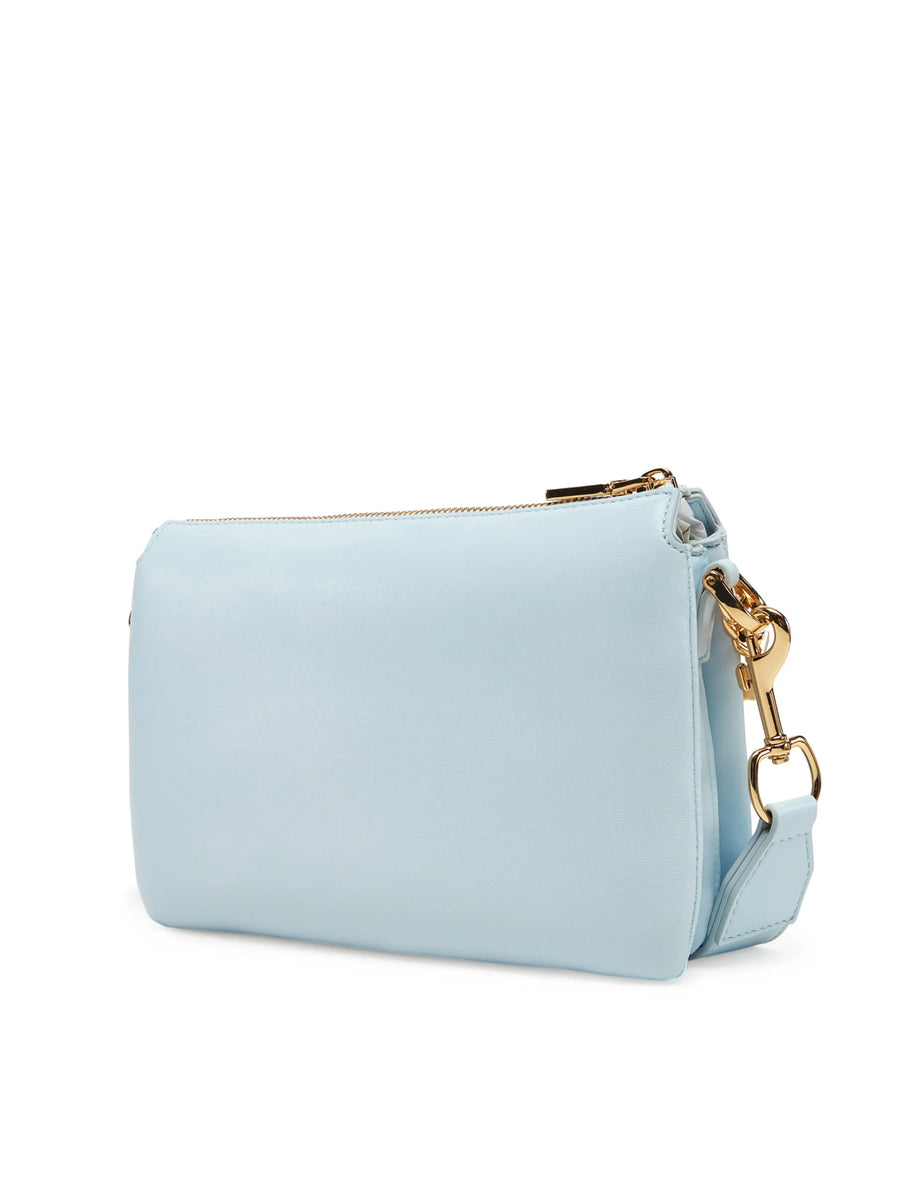Moschino Leather shoulder bag in blue