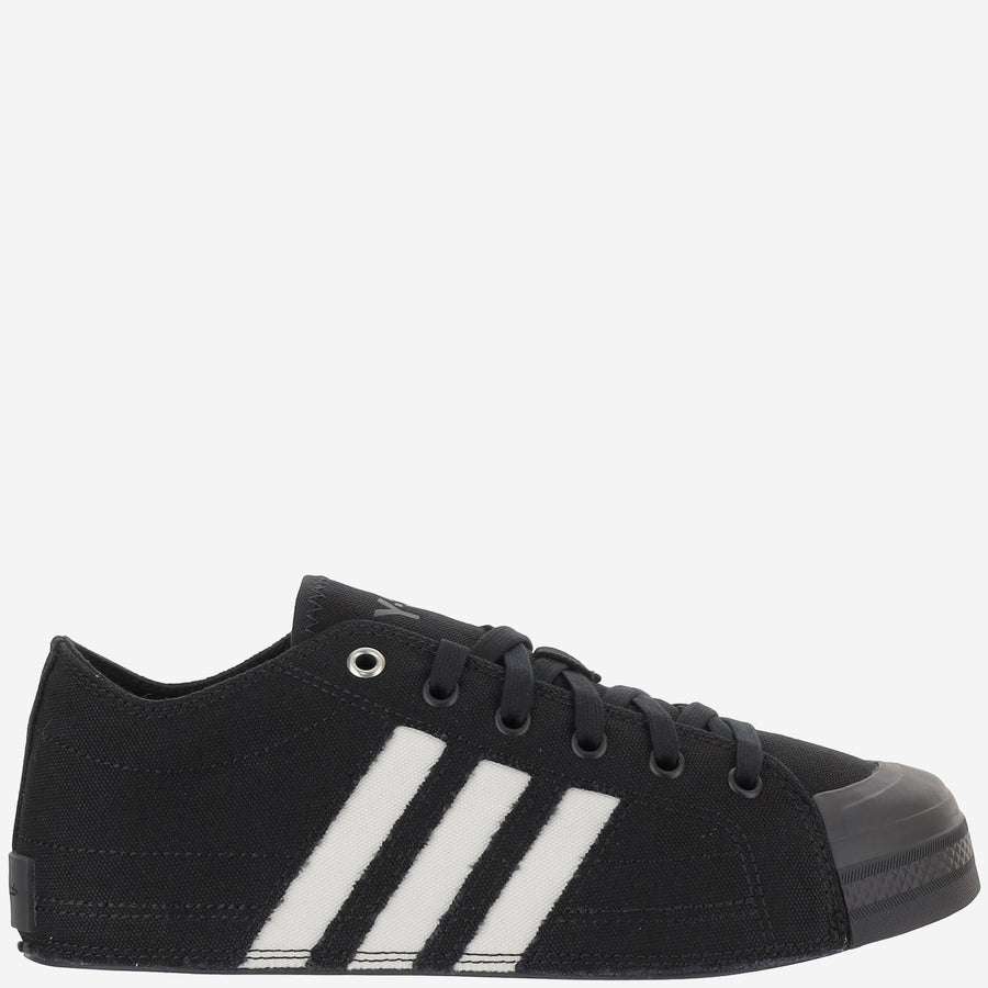 Y-3 Nizza Lo Sneakers Black/white Fabric Trainers