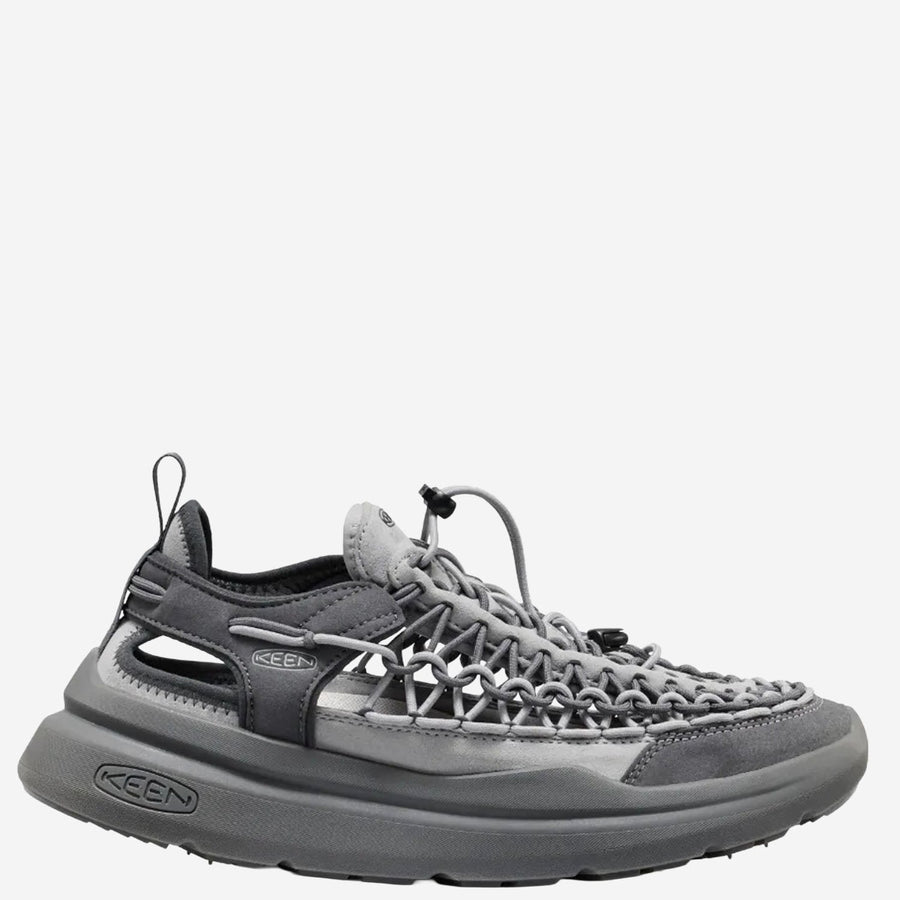 Fabric Sandals Uneek Grey And Rubber Trainers