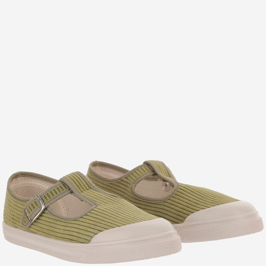 Kids Shoes Khaki Corduroy Textile