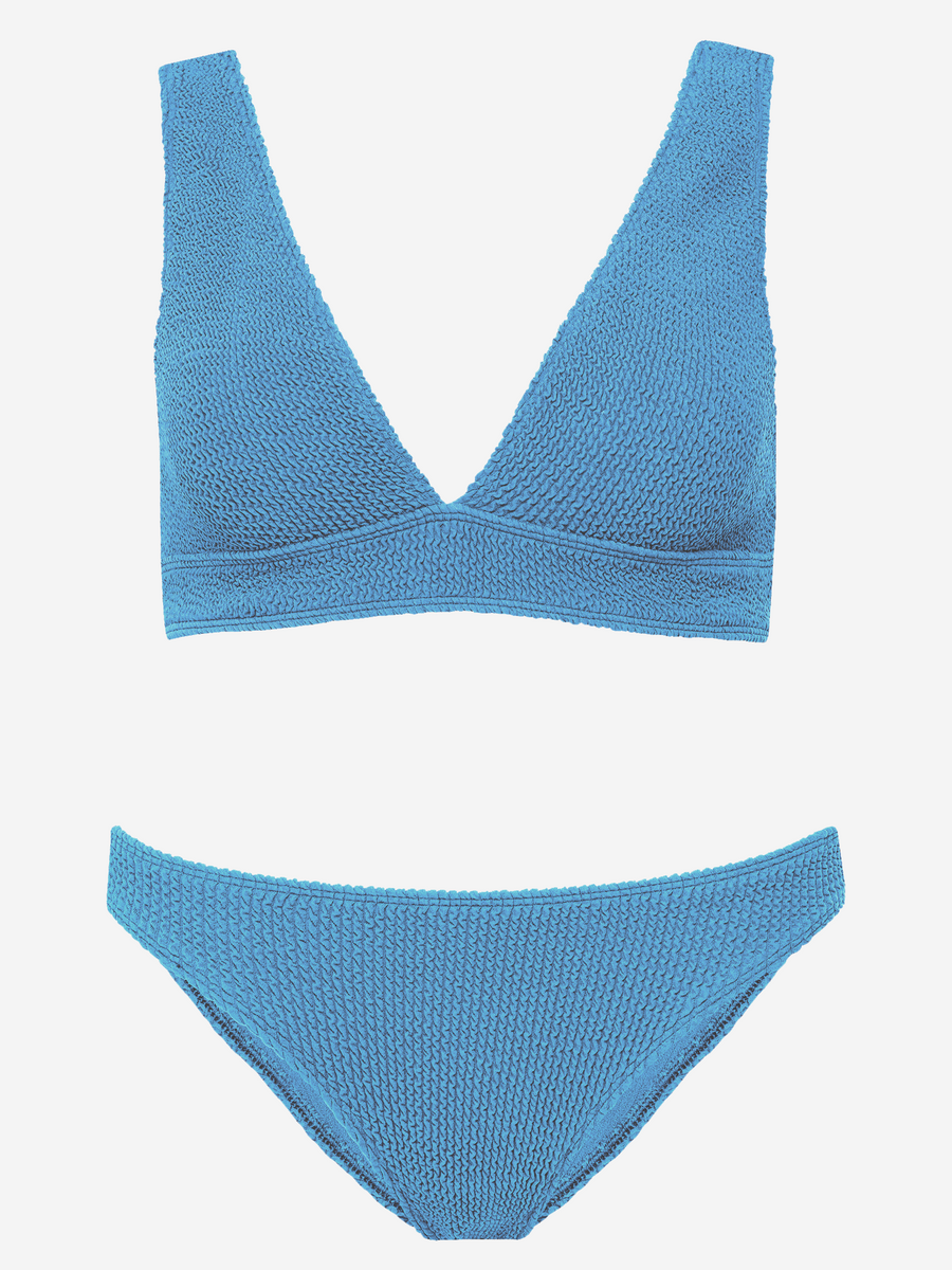Bikini Aqua Light Blue Polyester Swimwear
