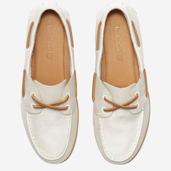 Loafers Classic Boat White Leather