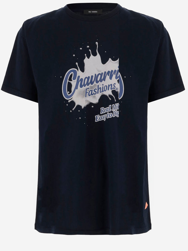 T-Shirt Printed Cotton Black T-shirts