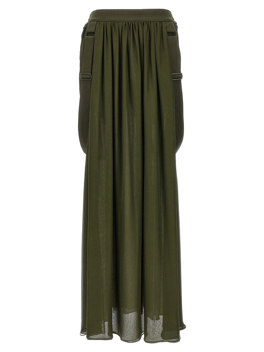 حذاء Max Mara Jedy تنورة — لون زيتي