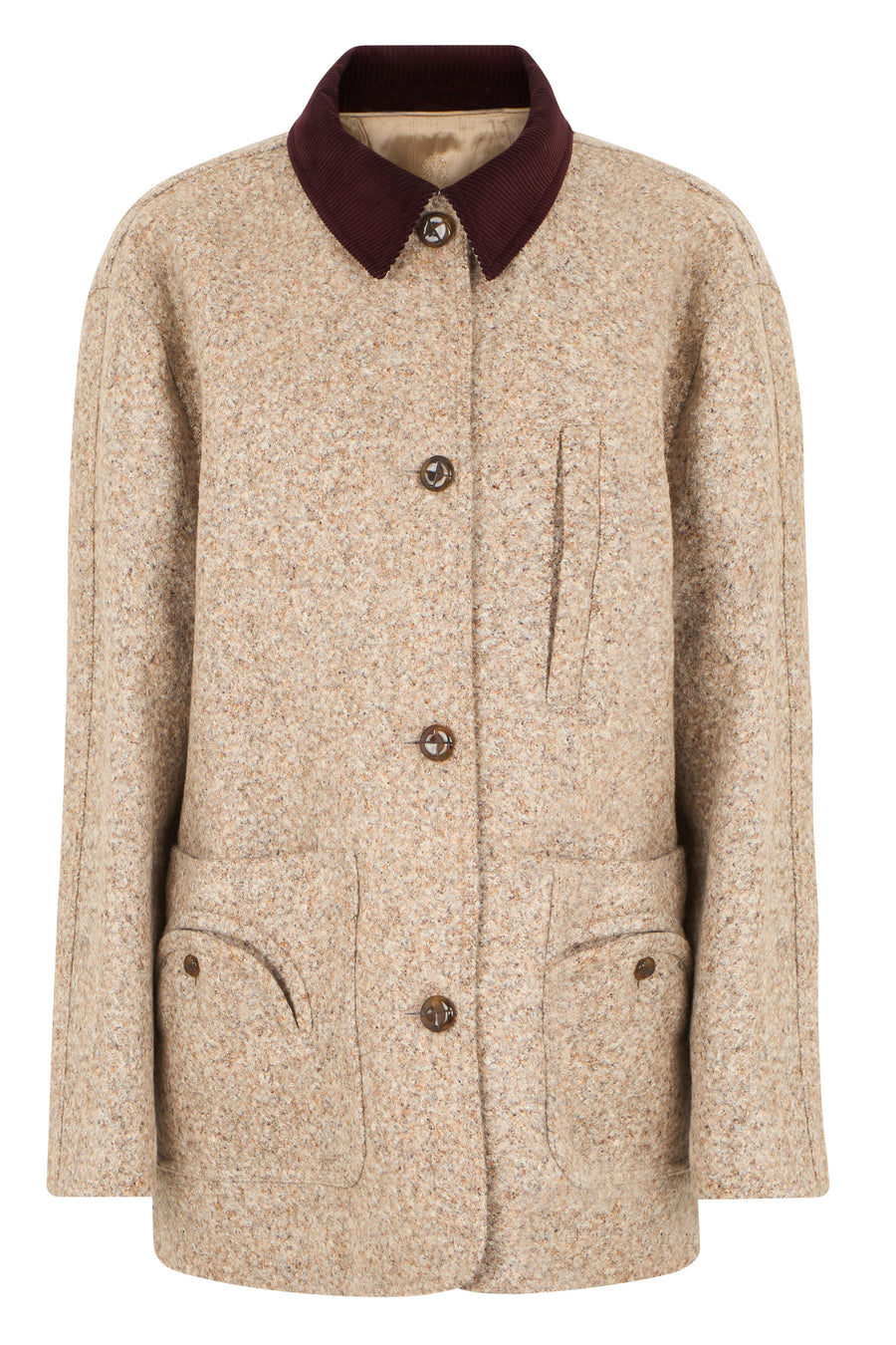 Jacket Alpaca-Wool Beige Alpaca Wool