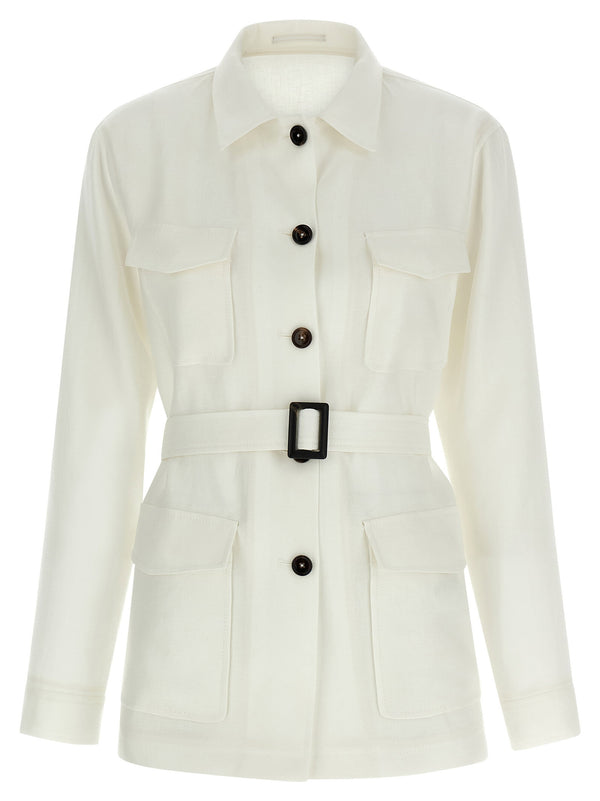 Tagliatore J-Lauren Jacket — Ivory