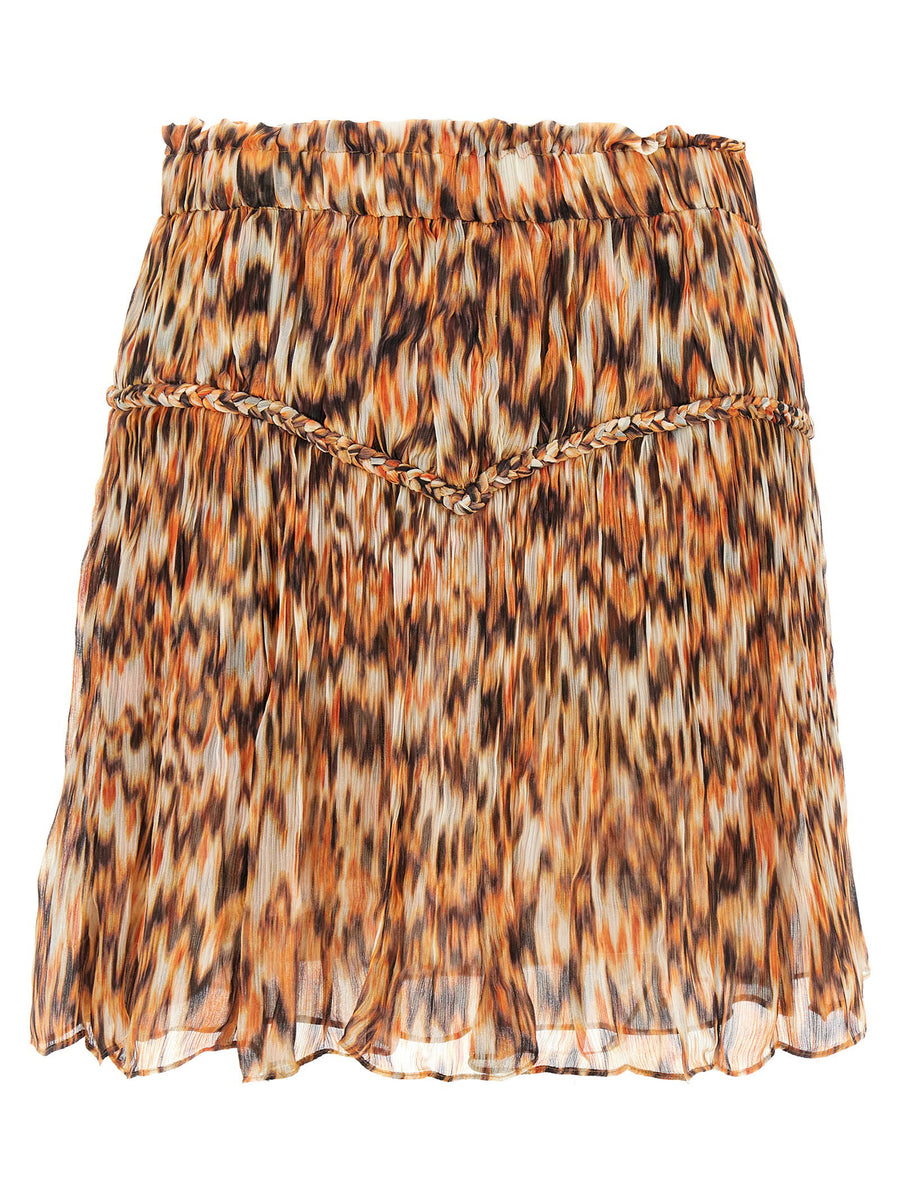Isabel Marant رومي تنورة — برتقالي