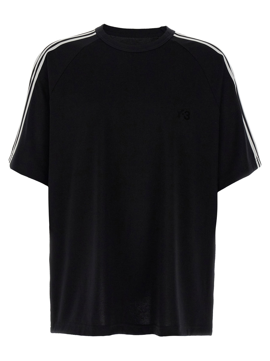Y-3 3 Strisce T-Shirt — Black