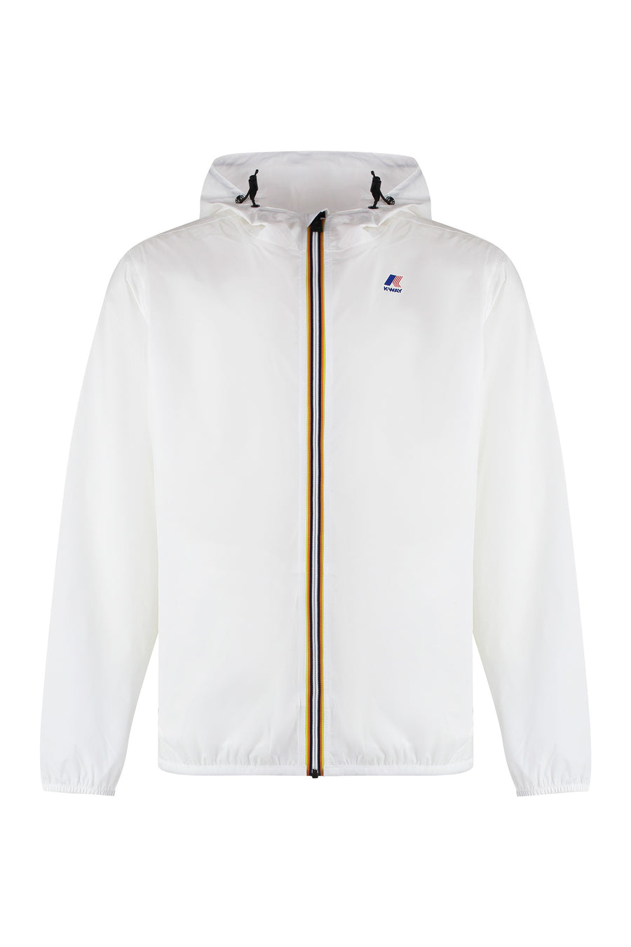 K-Way Le Vrai 3.0 Claude Hooded Jacket White Polyamide Raincoats