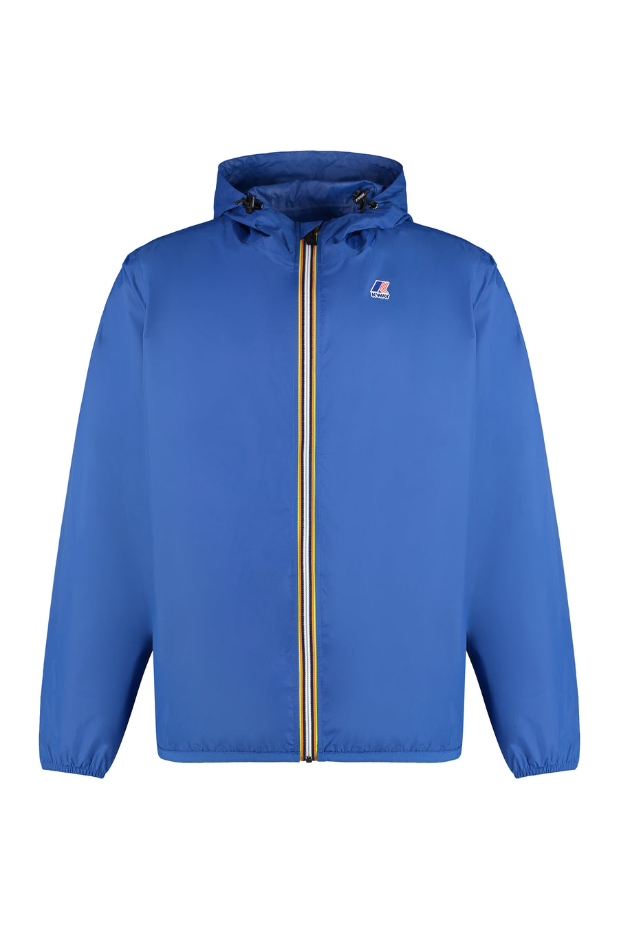 Claude Hooded Nylon Jacket Blue Polyamide Raincoats