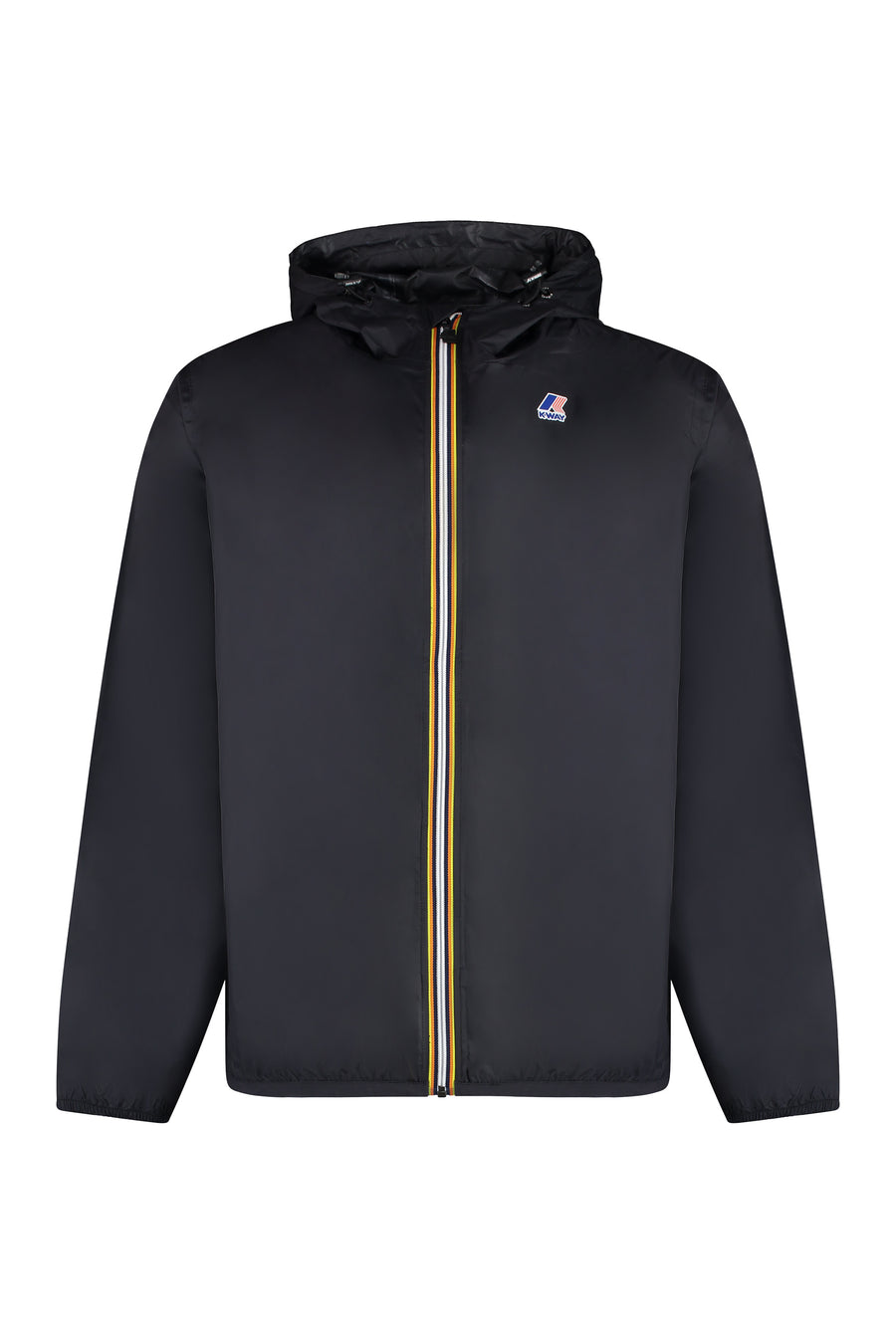 Claude Hooded Nylon Jacket Black Polyamide Raincoats