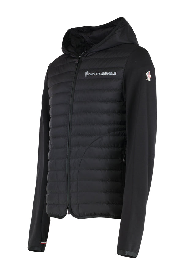 Cardigan With Padded Front Panel Black Shell: Cotton Cardigans
