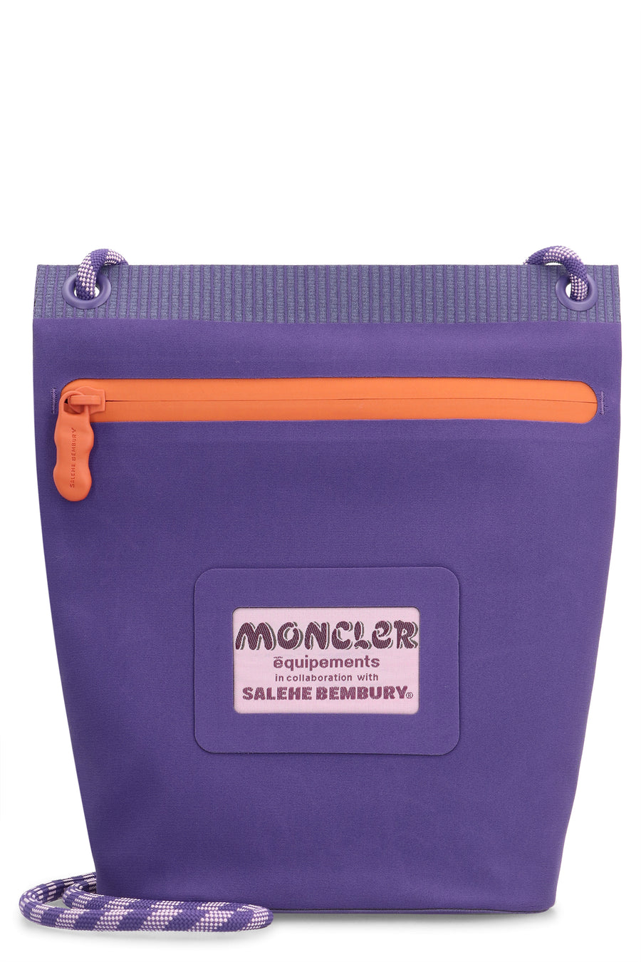 Moncler X Salehe Bembury Amoeba Clutch Purple Nylon Messenger Bags