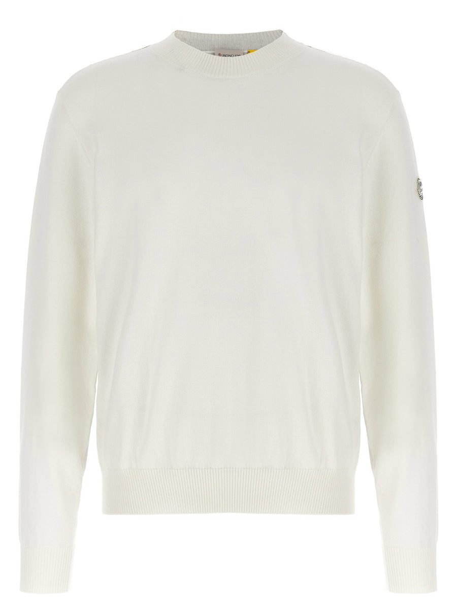 Moncler Genius Cotton Crewneck Sweater — White