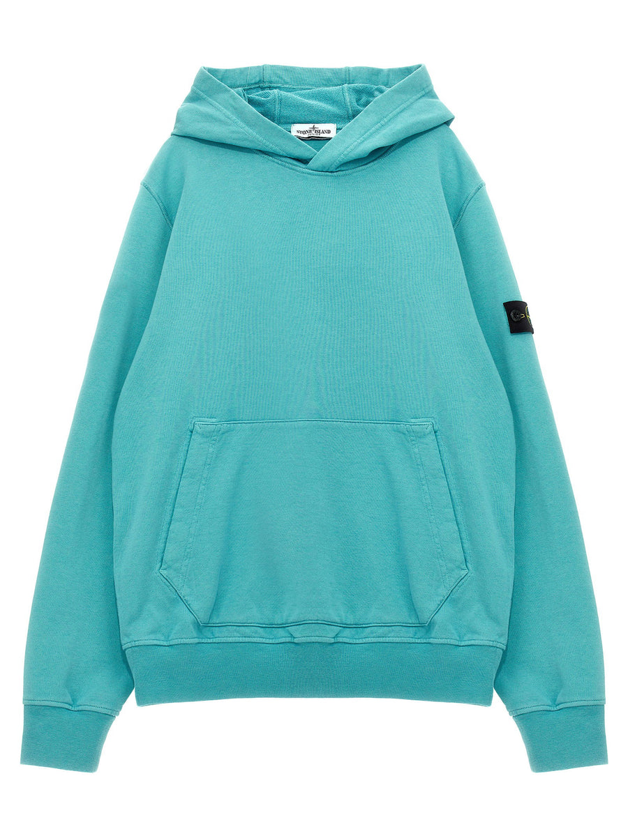Stone Island Junior Logo Badge Hoodie