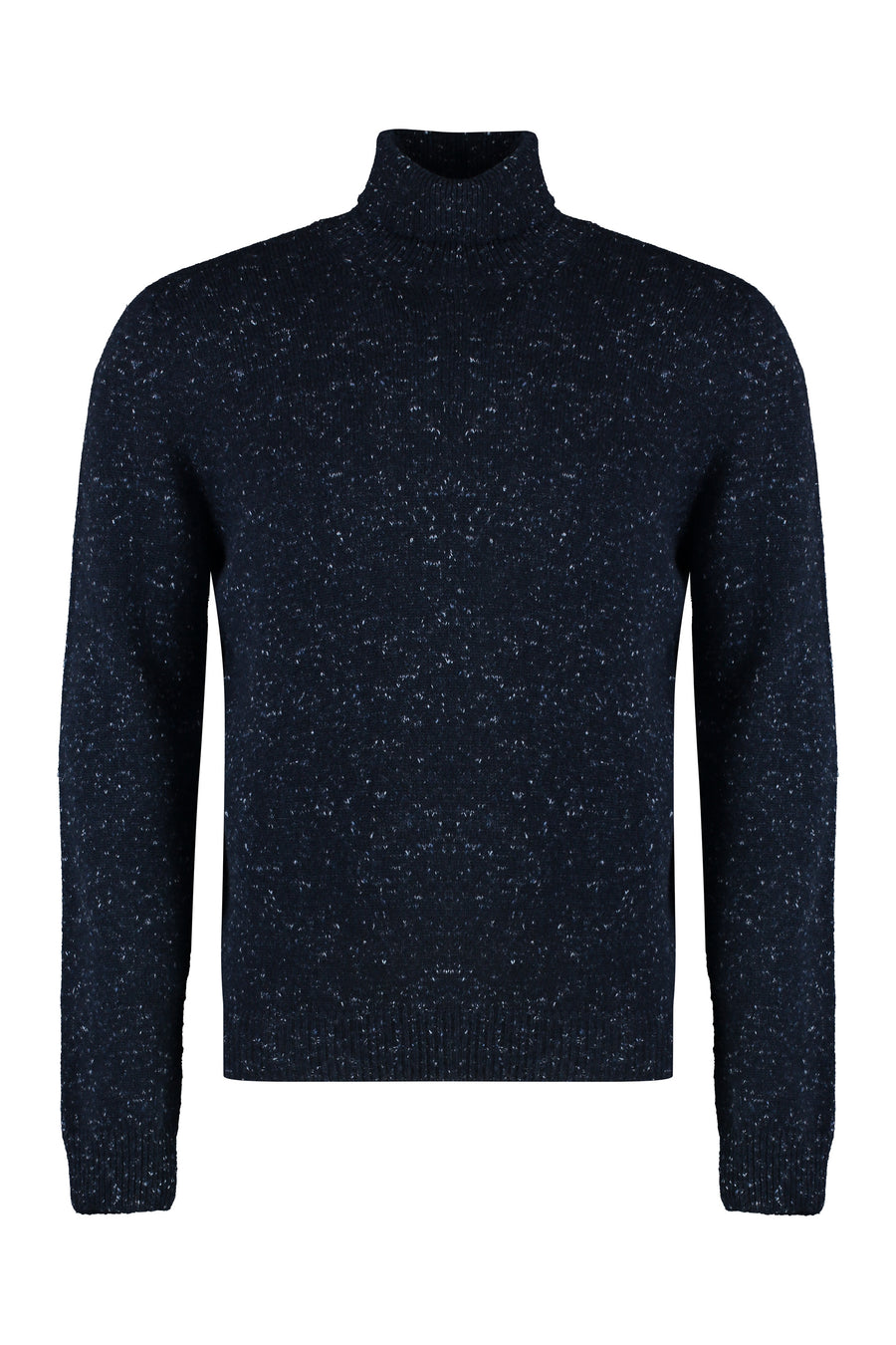 Cashmere Blend Turtleneck Sweater Blue
