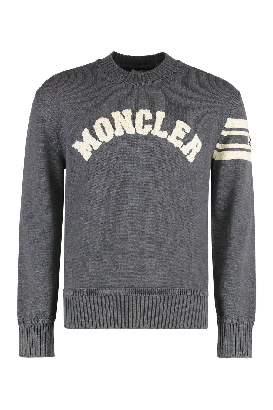 Grey Cotton Round Neck Sweater Sweatshirts