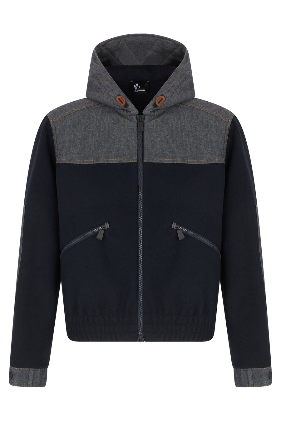 Zip Hoodie Blue Cotton Jumpers