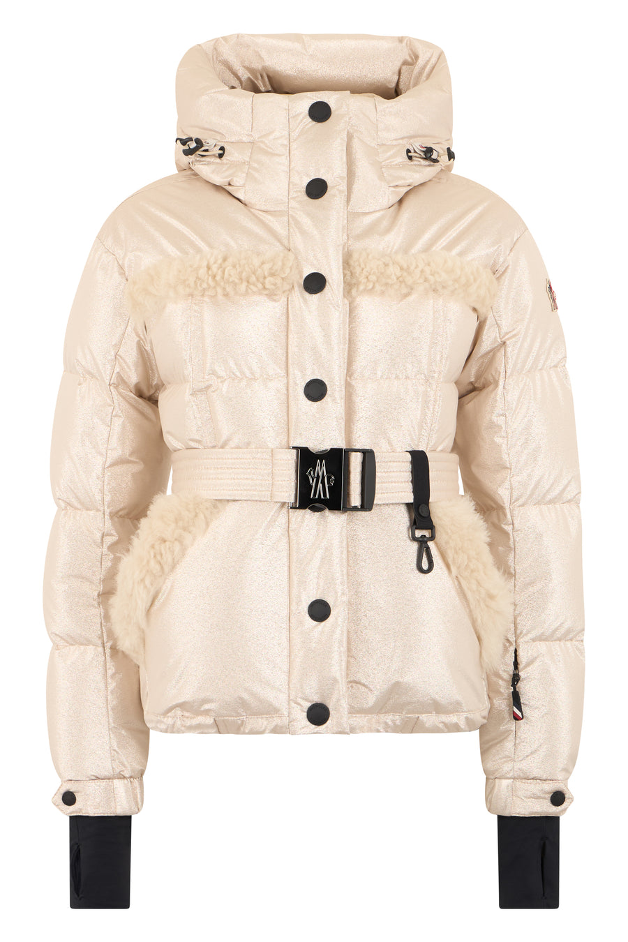 Padded Ski Jacket Mondim Beige Metal Puffer