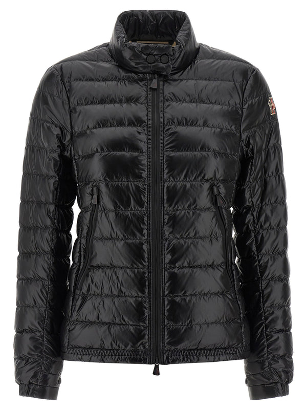 Moncler Grenoble جاكيت أسود من قماش الداون جاكيت