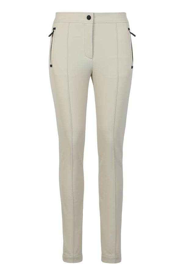 Trousers Twill Beige Polyamide Skinny