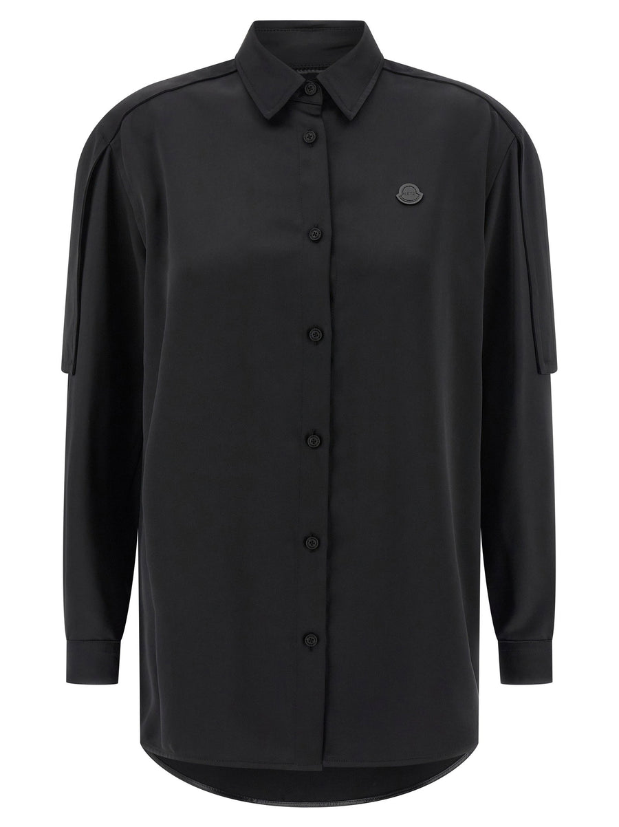 Moncler Genius Satin Shirt — Black