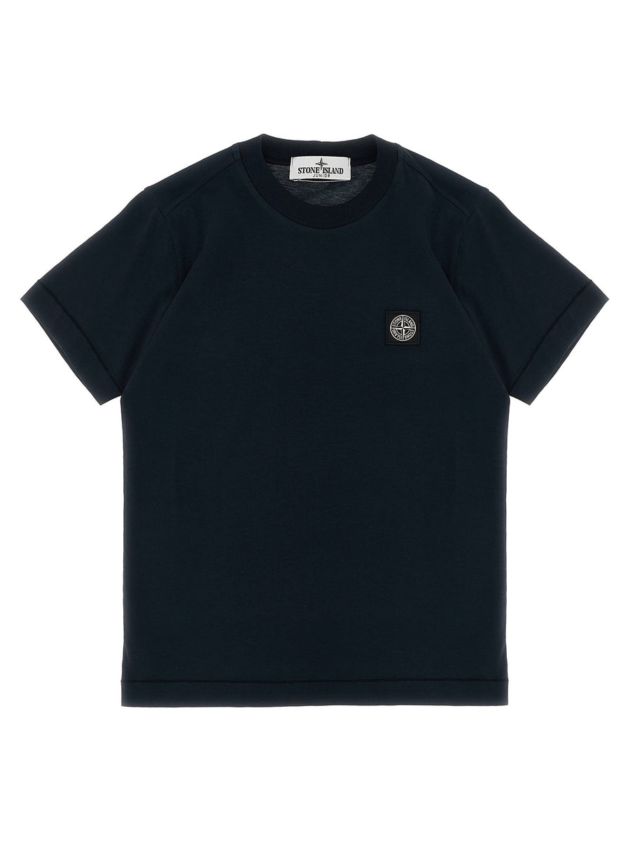 Stone Island Junior Logo Patch T-shirt — Black