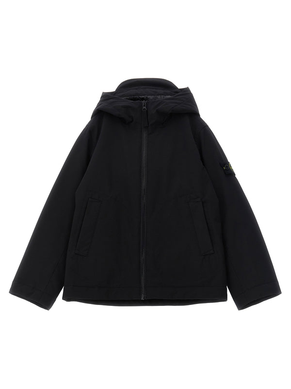 باركا Stone Island Junior مقاومة للماء بريما لوفت — أسود