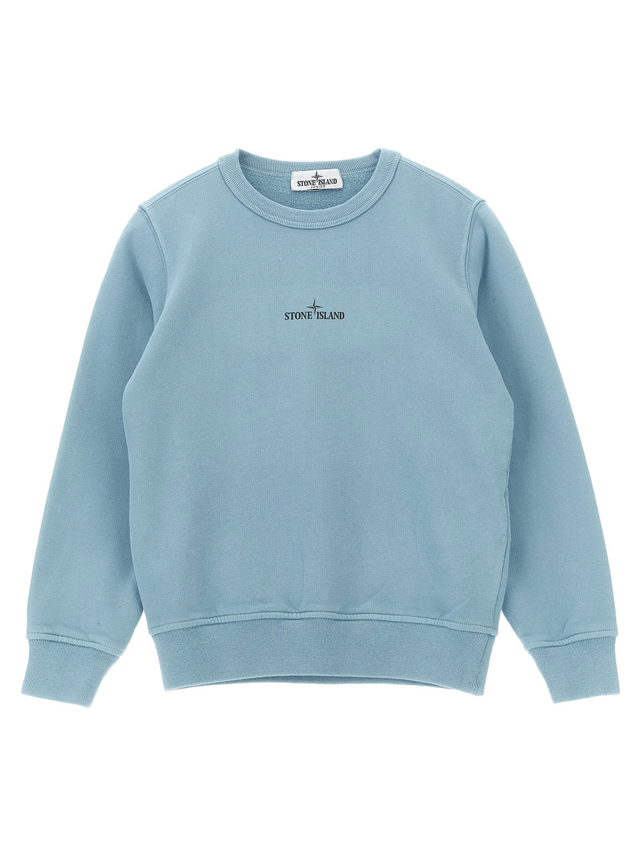 Stone Island Junior Logo Sweatshirt Sweatshirt — Blue