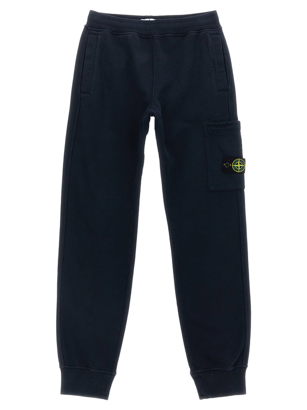 Stone Island Junior Organic cotton joggers in navy