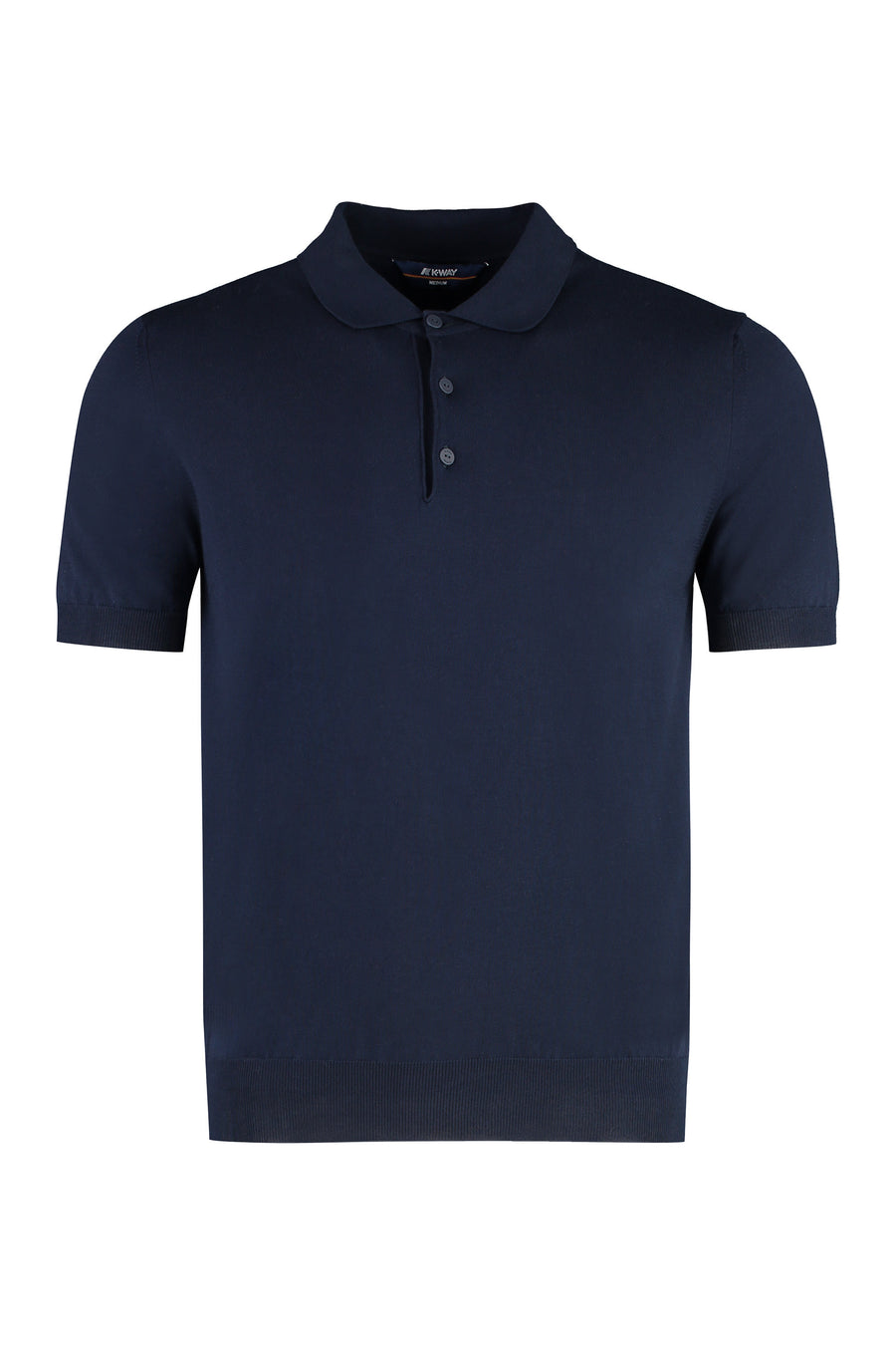 Pleyne Knitted Cotton Polo Shirt Blue