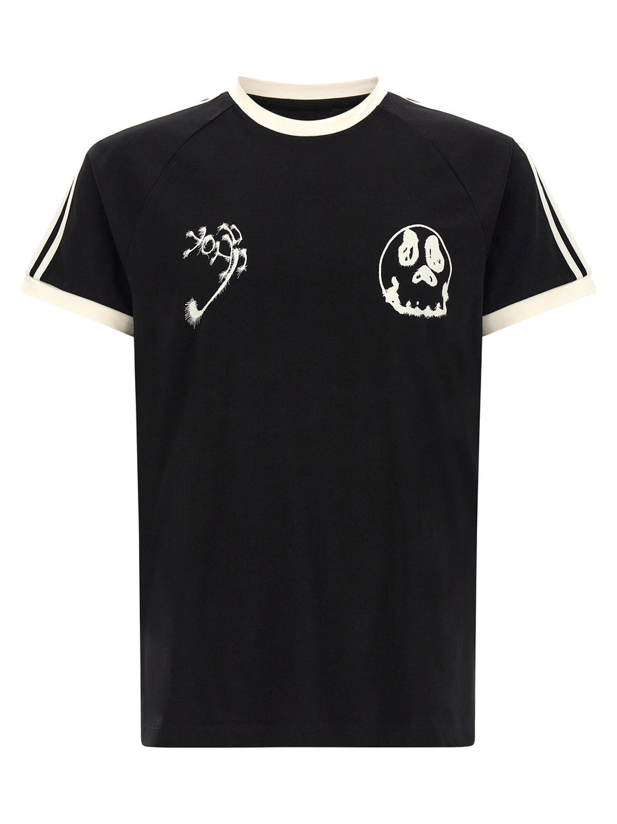 Y-3 Graphic-Print Cotton T-Shirt — Black