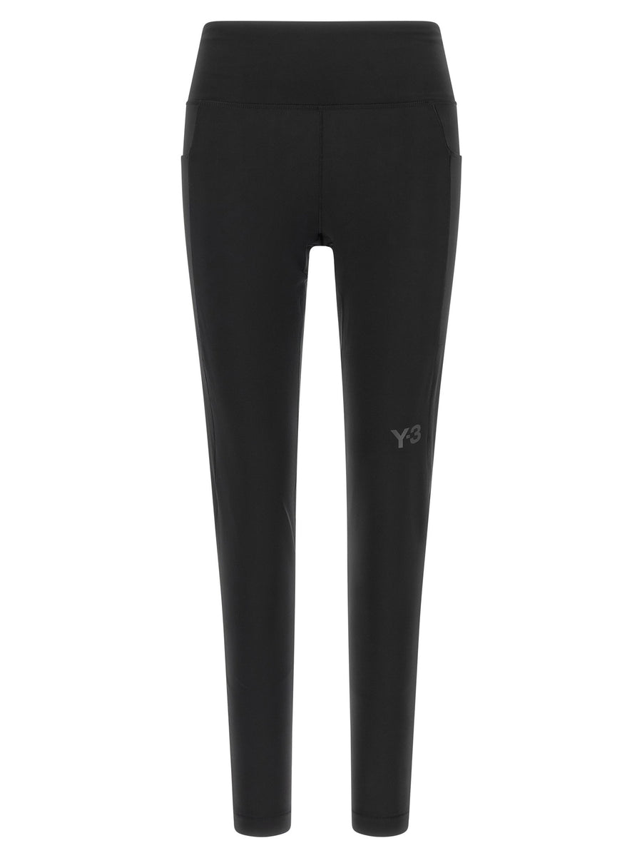 Y-3 Run Leggings — Black