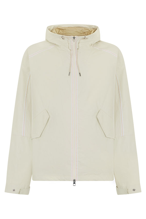 Waterproof Jacket With Hood — Yellow Polyamide Raincoats