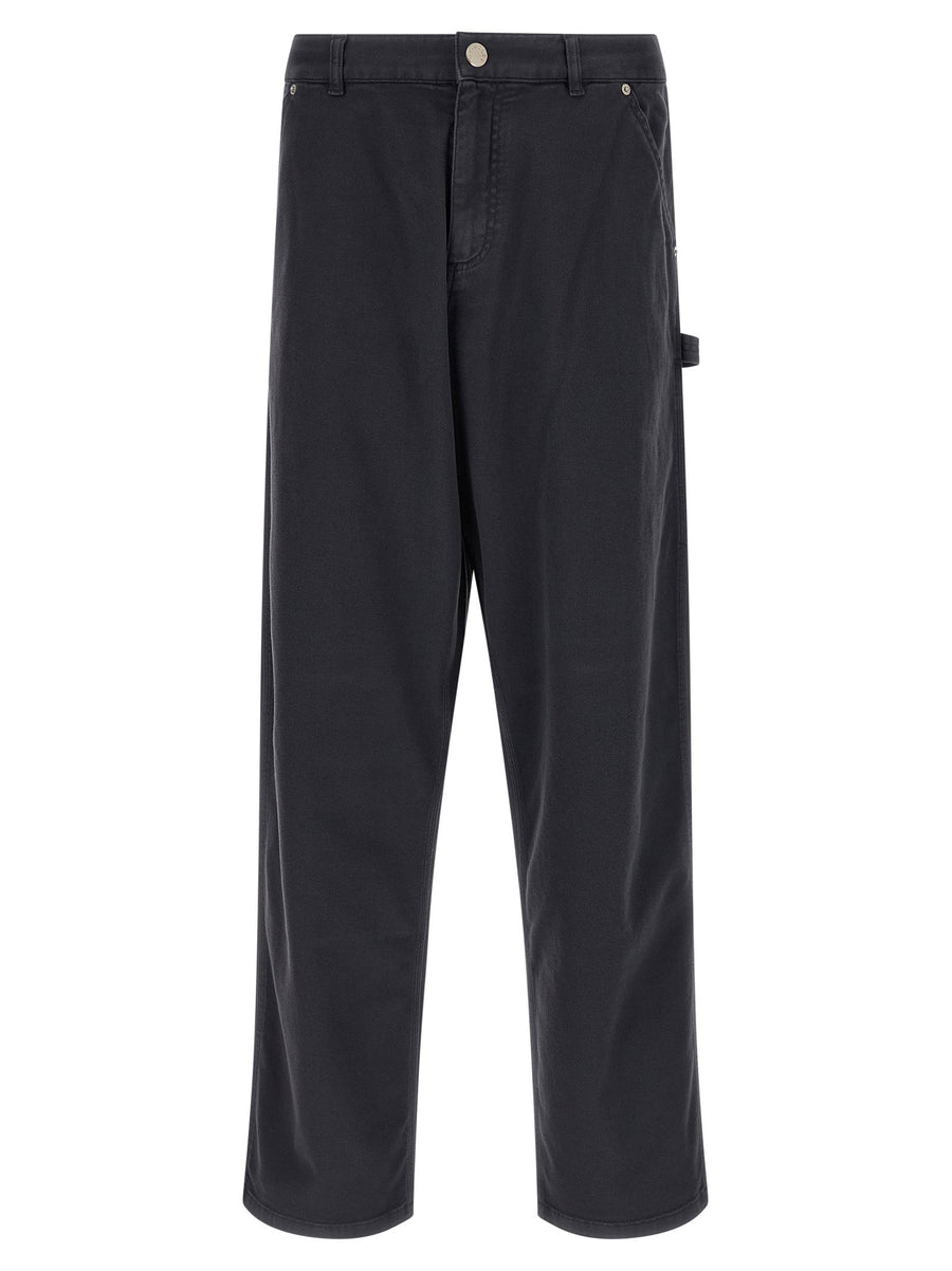 Moncler Cotton Blend Gabardine Cargo Pants — Black