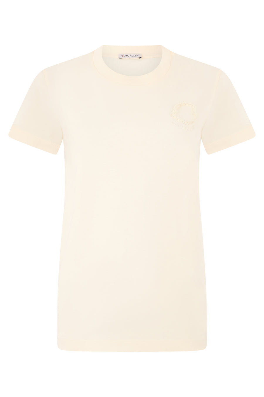T-Shirt Embroidered Ivory Cotton T-shirts & Jerseys