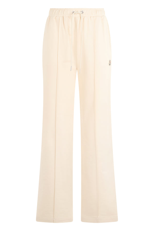 Trousers Fleece Cotton Ivory Track Pants