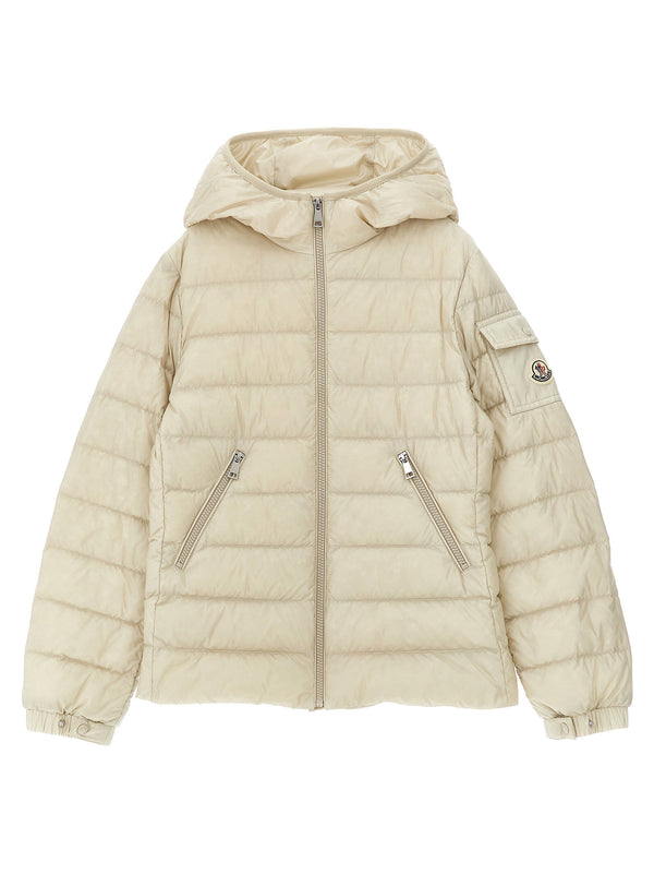 Moncler Enfant جاكيت داون — كريمي