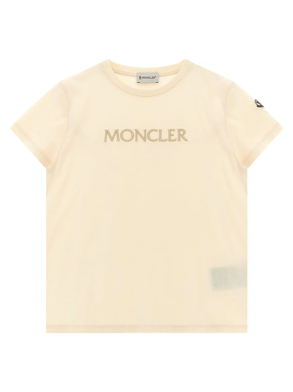 Moncler Enfant cotton jersey t-shirt in cream