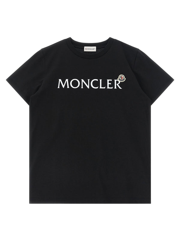 Moncler Enfant Cotton jersey t-shirt in black