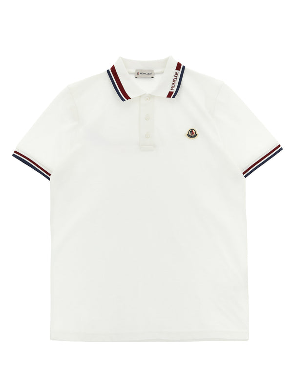 Moncler Enfant polo in white