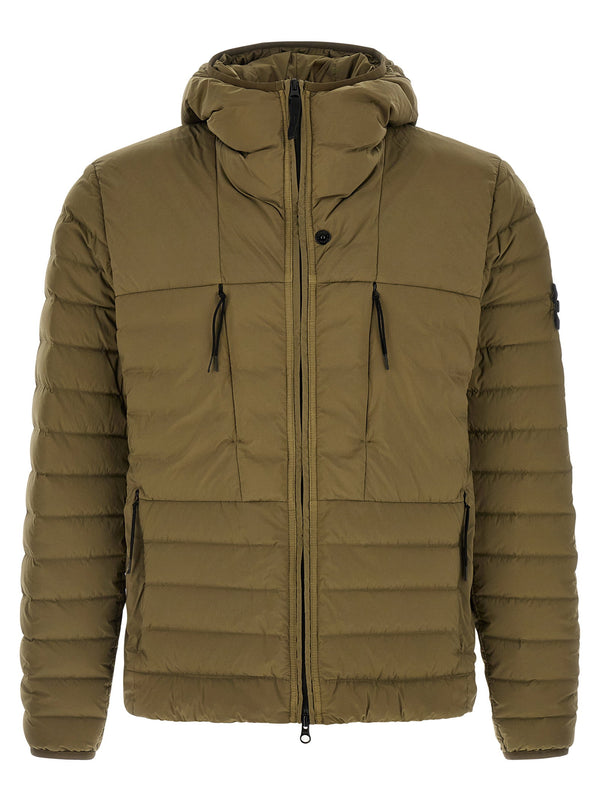 جاكيت مبطن بالريش الفاخر Stone Island جاكيت — لون زيتي