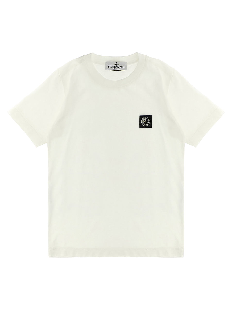 Stone Island Junior Logo Patch T-Shirt — White