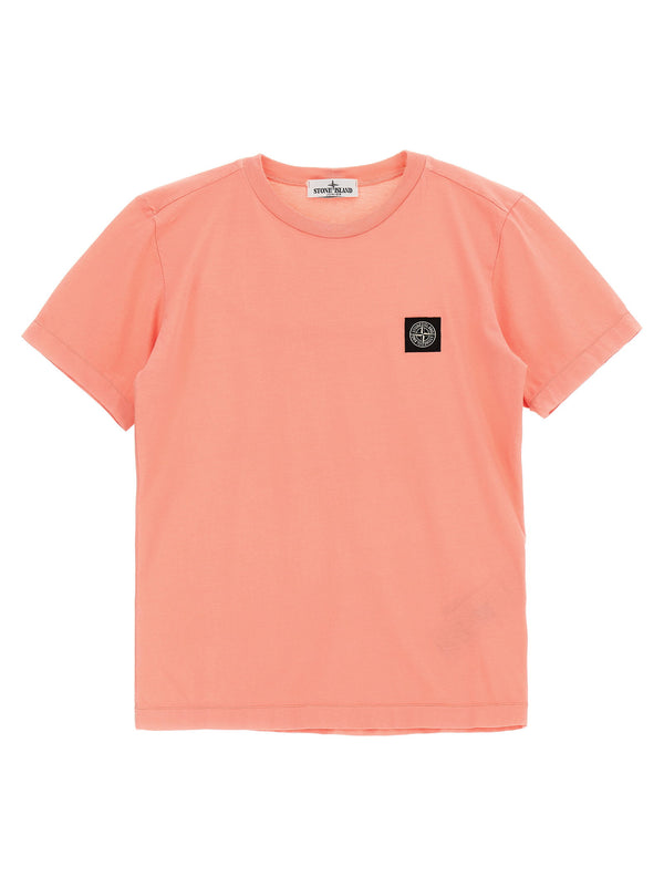 Stone Island Junior t-shirt in coral